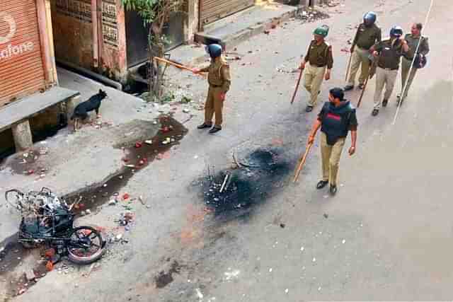 Site of the attack on Vinod Kumar. Picture taken from a rooftop on 25 February, 2020/Swarajya