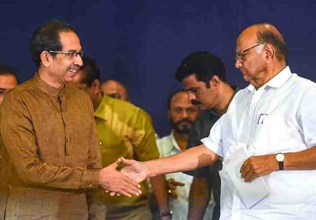 Uddhav Thackeray and Sharad Pawar &nbsp;