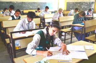 A cheating-free environment for the exams is being ensured by the government. (Mujeeb Faruqui/Hindustan Times via Getty Images)