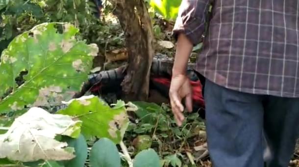 A still from a video showing recovery of Lakshmi’s body on 25 November.