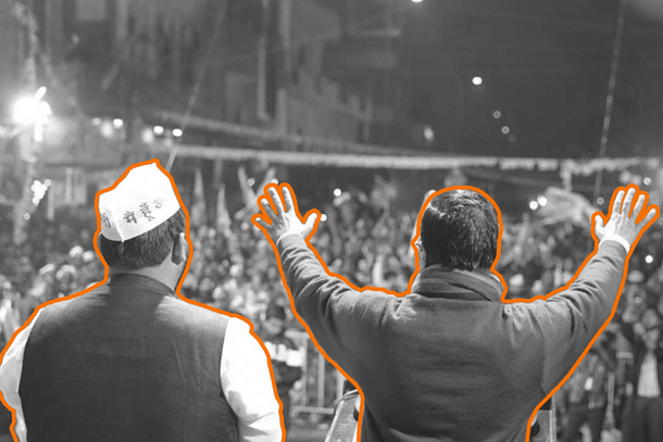 Arvind Kejriwal in a public meeting (Facebook)  
