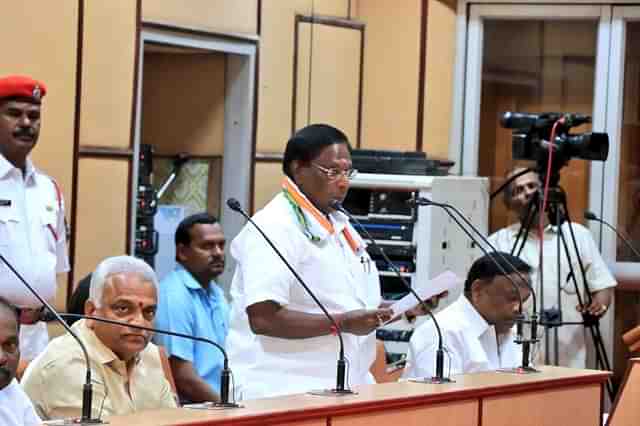 Puducherry CM V Narayanasamy (Pic Via Twitter)