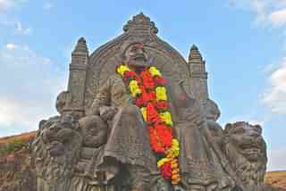 Statue of Shivaji at Raigad Fort