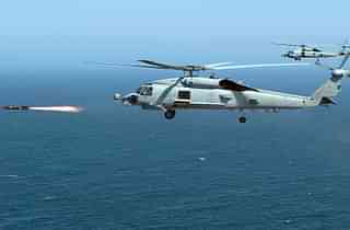 An MH-60R Seahawk of the US Navy firing a live Hellfire missile. (US Navy/Wikipedia)