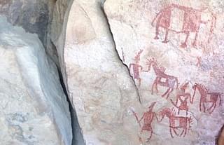 Chitrakoot cave paintings (Source: @ChitrakootT/Twitter)&nbsp;