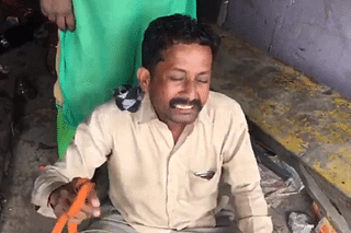 Delhi shopkeeper Shyam (BBC Hindi video Screengrab)