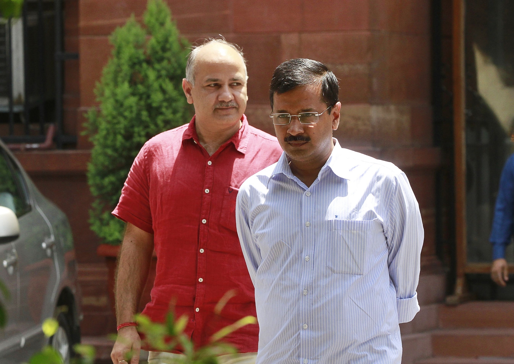 Delhi CM Arvind Kejriwal and Deputy CM Manish Sisodia  (Sanjeev Verma/Hindustan Times via Getty Images)