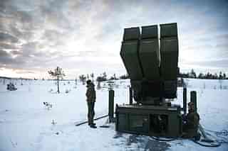 A missile launcher as part of NASAMS system in service with Norwegian forces. (Photo by Soldatnytt)