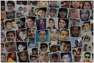 Image from youtube. Photos of school children from Peshawar Army School