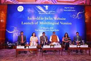 Launch of multilingual Incredible India website (Pic via Twitter)