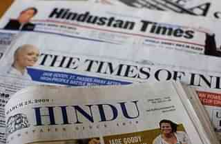 Representational image: popular Indian newspapers (Daniel Berehulak/Getty Images)