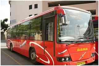 A Volvo bus in Bengaluru.