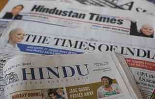 Representational image: popular Indian newspapers (Daniel Berehulak/Getty Images)
