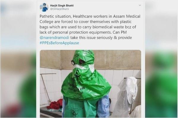 A screenshot of Dr Harjit Singh Bhatti’s tweet.