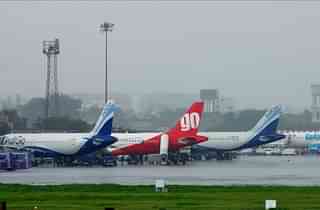 Indigo and Go Air Planes (Vijayanand Gupta/Hindustan Times via Getty Images)