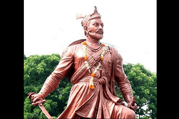 Statue of Sambhaji Maharaj (Pic via Twitter)