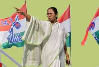 West Bengal Chief Minister Mamata Banerjee at a protest rally.&nbsp;