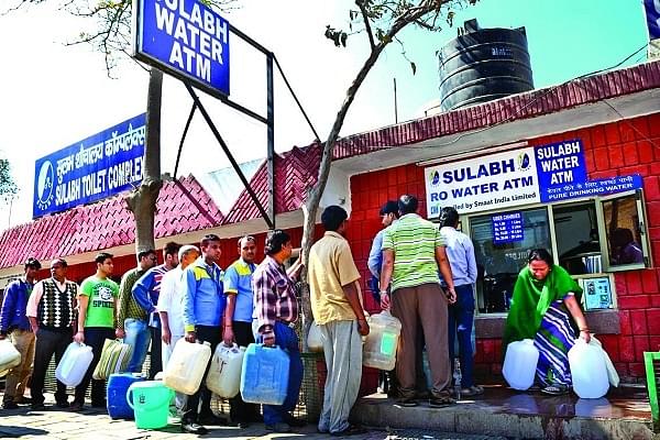 A Sulabh clean drinking water ATM in New Delhi&nbsp;