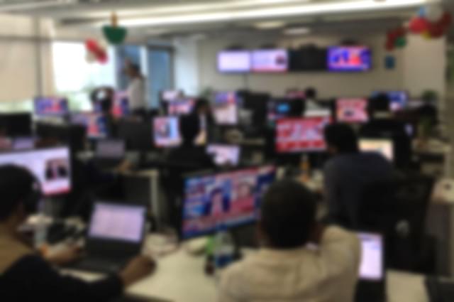 A newsroom in India (Twitter)