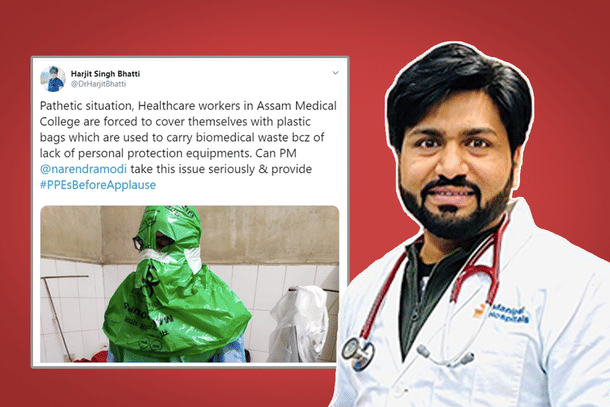 Dr Harjit Singh Bhatti and the tweet put out by him. 