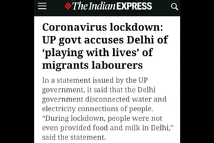 A headline in a news website 