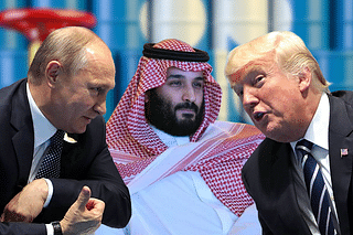 Vladimir Putin, Prince Salman and Donald Trump.