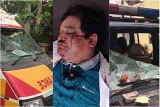Vehicles and health personnel attacked in Moradabad