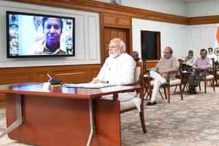 Prime Minister meeting with leaders of other parties over video conference (PMO)