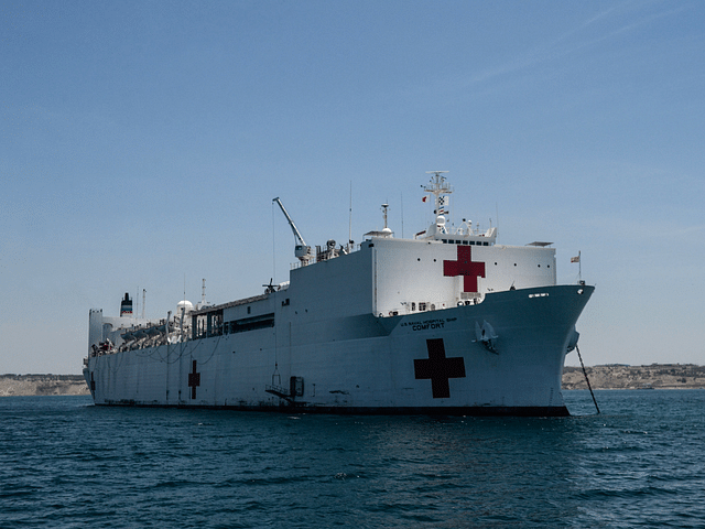 A Naval Hospital Ship. (Picture: <a href="https://www.businessinsider.in/defense/news/a-1000-bed-us-navy-hospital-ship-is-deploying-to-new-york-to-brace-for-coronavirus-see-inside-the-usns-comfort/articleshow/74717115.cms">Business Insider</a>)