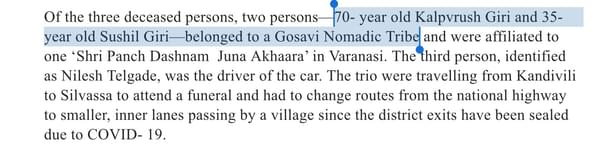 An excerpt from the Wire report