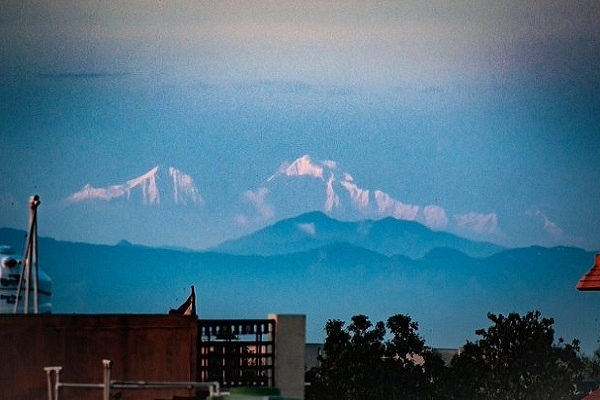Himalayan range visible from Saharanpur