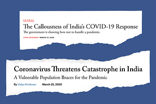 Foreign media coverage of the Covid-19 pandemic in India is biased.