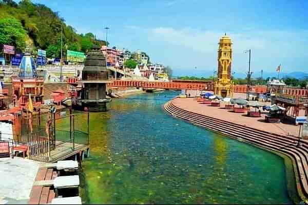 RIver Ganga in Haridwar (Pic via Twitter)