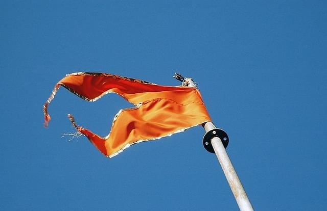 A saffron flag (Vivek Joshi/Wikimedia)