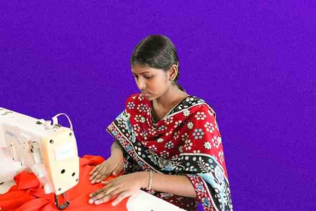 A garment factory in India. (Manjunath Kiran/AFP via Getty Images)