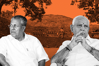 Kerala Chief Minister Pinarayi Vijayan and Karnataka Chief Minister B S Yeddyurappa