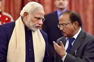 PM Modi with NSA Ajit Doval (representative image) (Source: @KiranKS/Twitter)