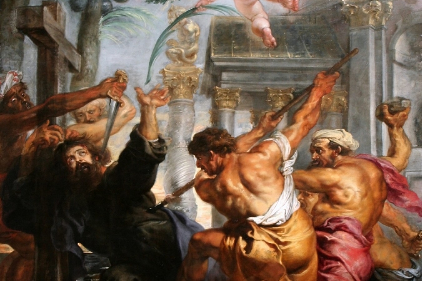 Peter Paul Rubens depiction of the mythical killing of St Thomas in India (Wikimedia Commons) 