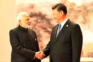 Prime Minister Narendra Modi with Chinese President Xi Jinping. (Narendra Modi/Twitter)