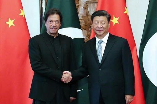 Pakistan Prime Minister Imran Khan with China’s President Xi Jinping