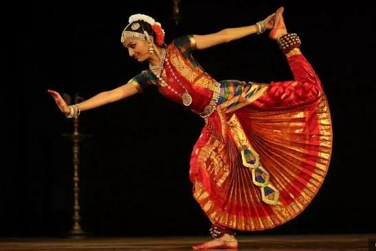 An Indian dancer performs Bharatnatyam.&nbsp;