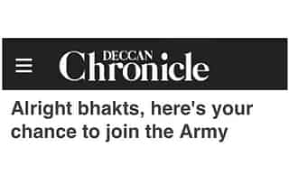 Deccan Chronicle headline (Pic Via Twitter)