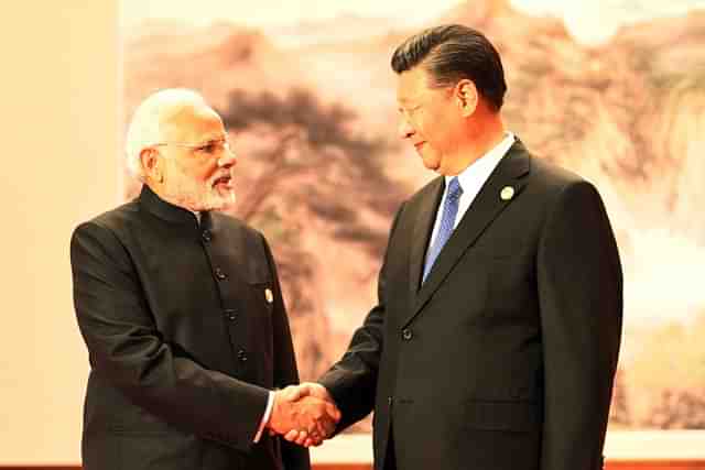 Prime Minister Narendra Modi with Chinese President Xi Jinping. (Narendra Modi/Twitter)