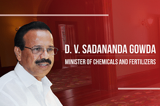 Minister of Chemicals and Fertilizers D V Sadananda Gowda.