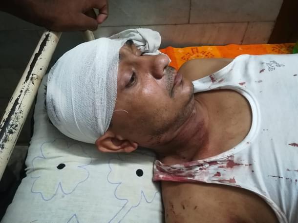 An injured Afroz Khan.