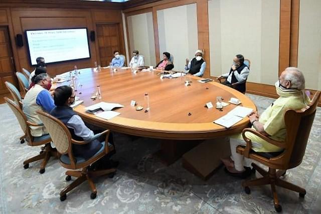 PM Modi in a meeting with Vaccine Task Force (Pic Via Twitter)