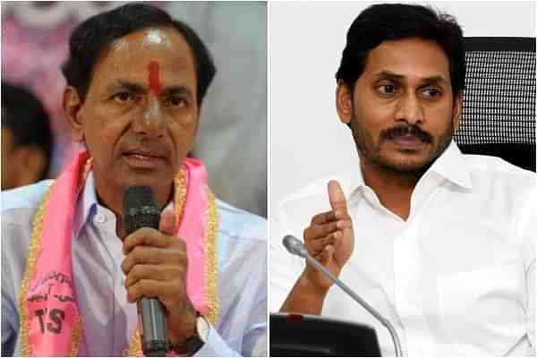 Telangana Chief Minister K Chandrashekar Rao and&nbsp; Andhra Pradesh Chief Minister Y S Jaganmohan Reddy.