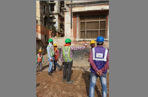Thermal testing of workers at the site