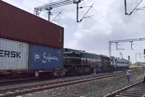 Double Stack Container Train (Pic via PIB)