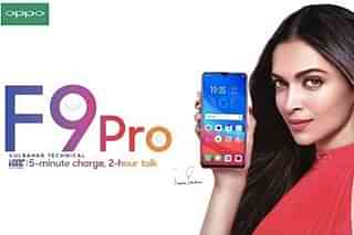 Actress Deepika Padukone promoting a Chinese brand.&nbsp;